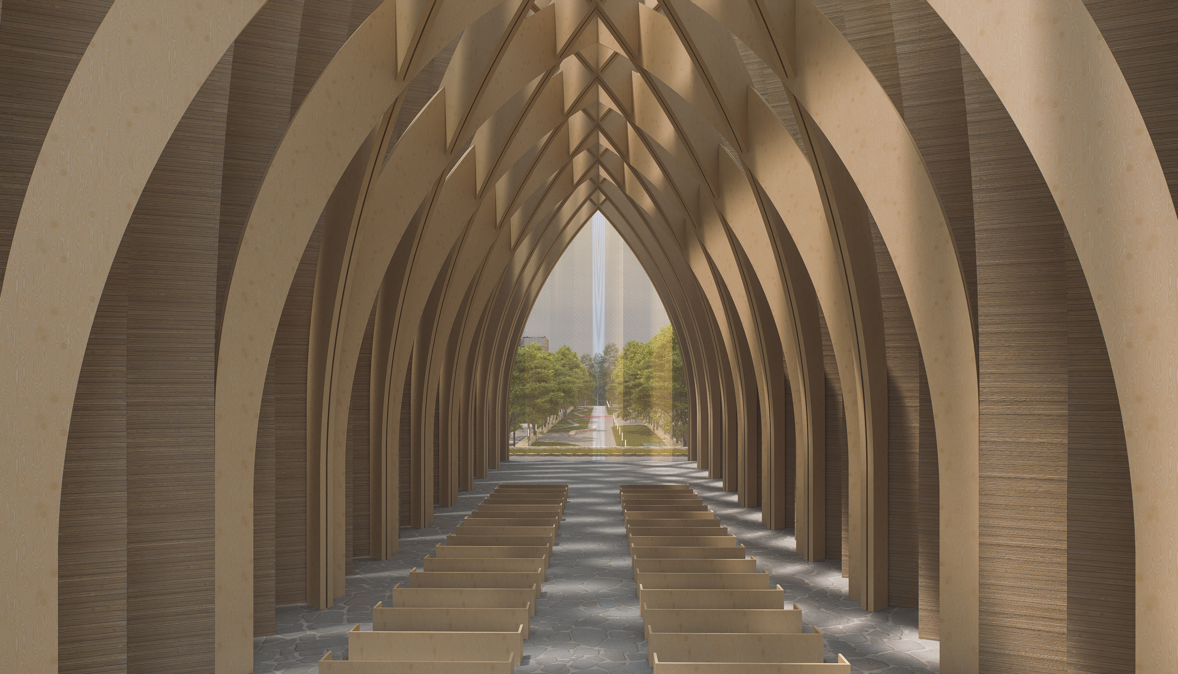 Religion Centered City - Render - Church