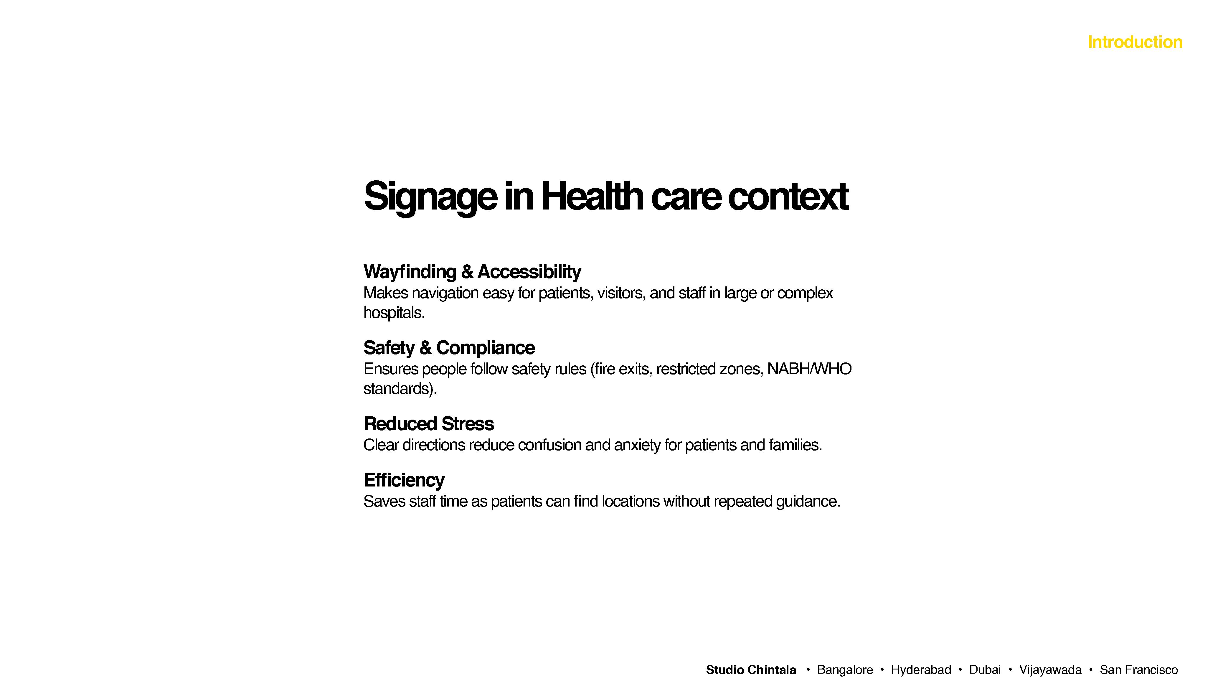Signage in Healthcare